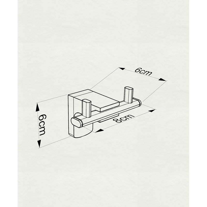 Amealia Wall Mounted Robe Hook