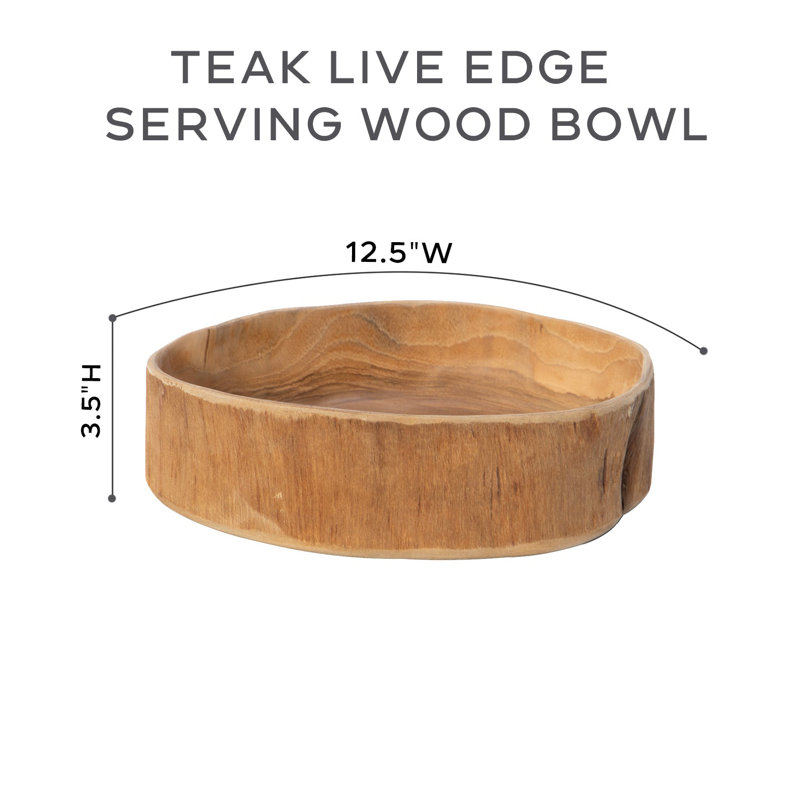 Genter Teak Serving Bowl