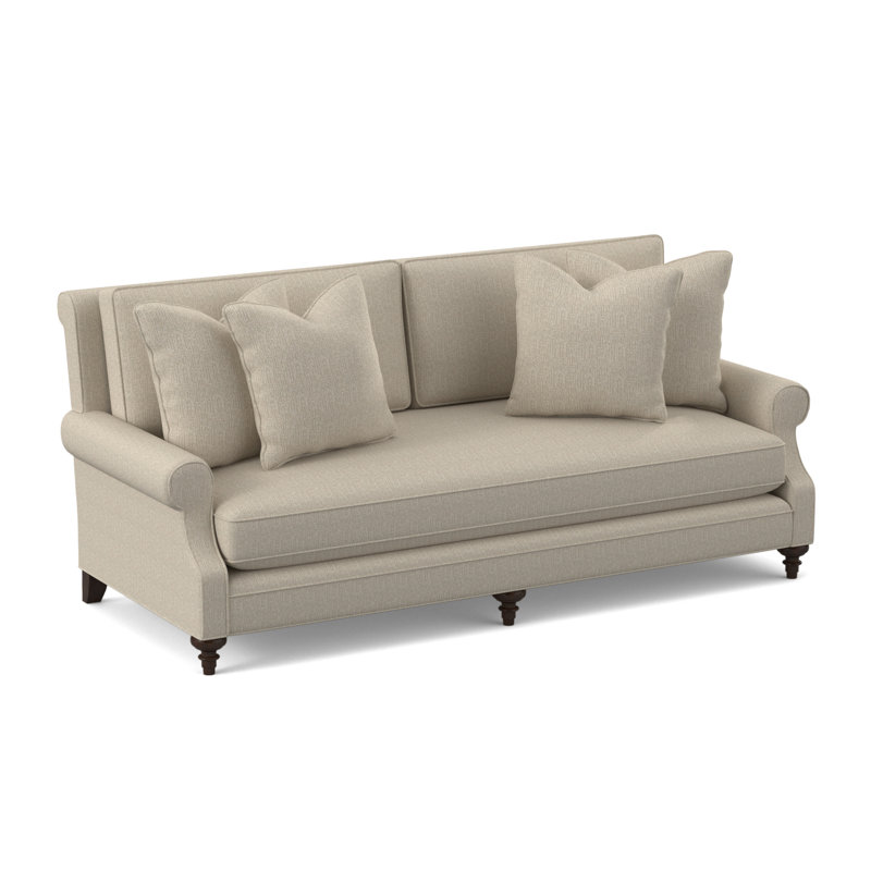 Sagamore Sofa, American Walnut, Stepping Stones Ivory Viscose