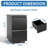 2 Drawer Metal Office Storage Cabinet With Lock - Fits Legal/letter/a4 Files, Fully Assembled Black Finish File Locking Mechanism Stores Supply
