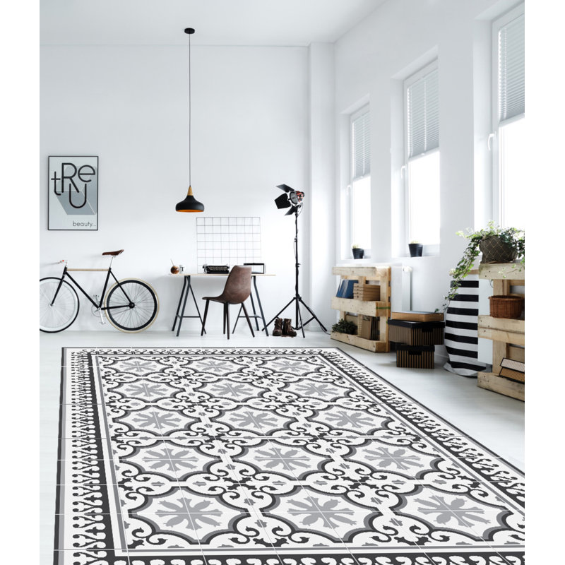 Hartmann Vinyl Machine Printed Area Rug, Rectangle 100 x 133cm