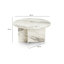 Table basse en marbre Chrisina Modern Freesia, 31,5 po x 17,7 po x 31,5 po | 100% panneau de fibres à densité moyenne, épaisseur: 0,7 pouce | Design élégant pour le salon, parfait pour les décors modernes et fantaisistes, finition durable et éléga