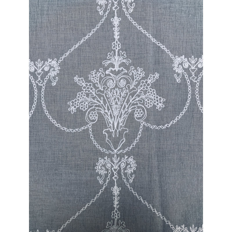 Creech Sheer Curtain Single Panel, 54" W x 120" L, White
