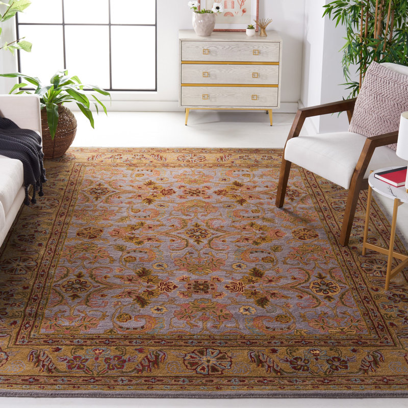 Tapis oriental en laine touffeté à la main Tosca, Rectangle 4 pi x 6 pi