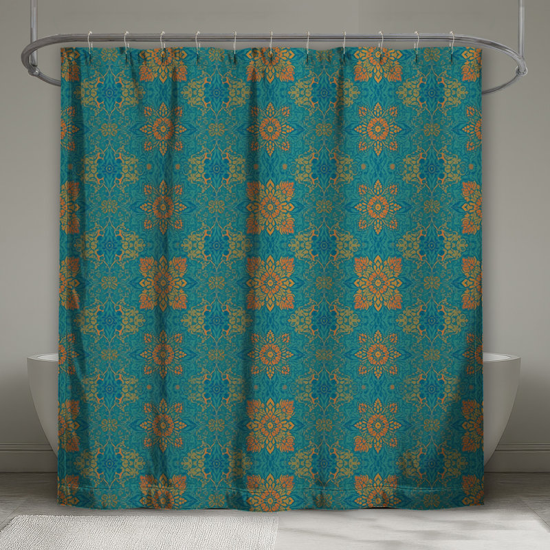Rideaux de douche Turquoise, 70in W x 84in H