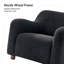 Upholstered Wool Armchair-1155686971