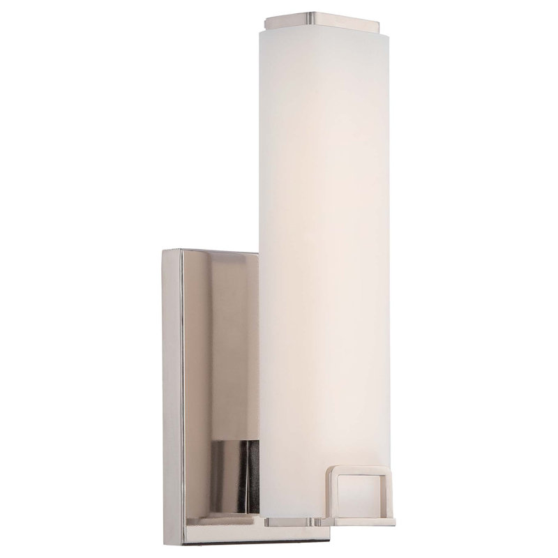 Luminaire de salle de bain à DEL en nickel poli Orren Ellis