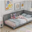 Twin Size Wood Daybed/Sofa Bed, Grey-129933893