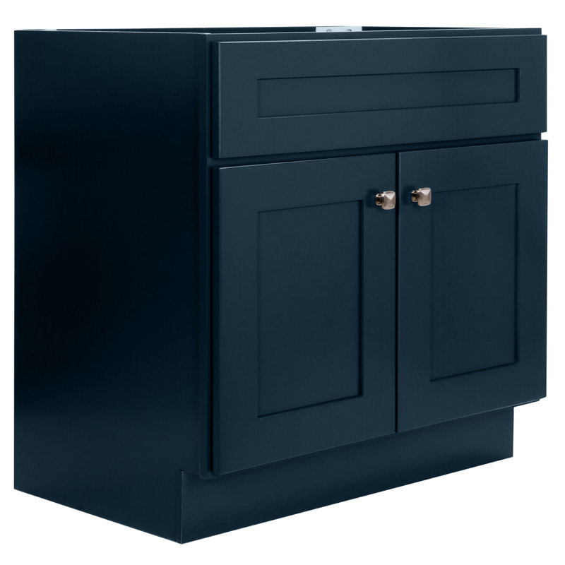 Meuble-lavabo de 30 po Brookings, prêt à assembler, Bleu