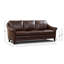 Genuine Leather 61'' Rolled Arm Loveseat-1095956931-1161086021