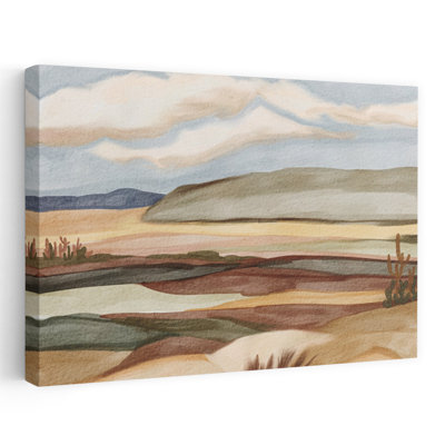 «Southwestern Desert Vista Peaceful Serene Tranquil Landscape Nature», art mural