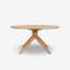 Cross Round Solid Oak Dining Table