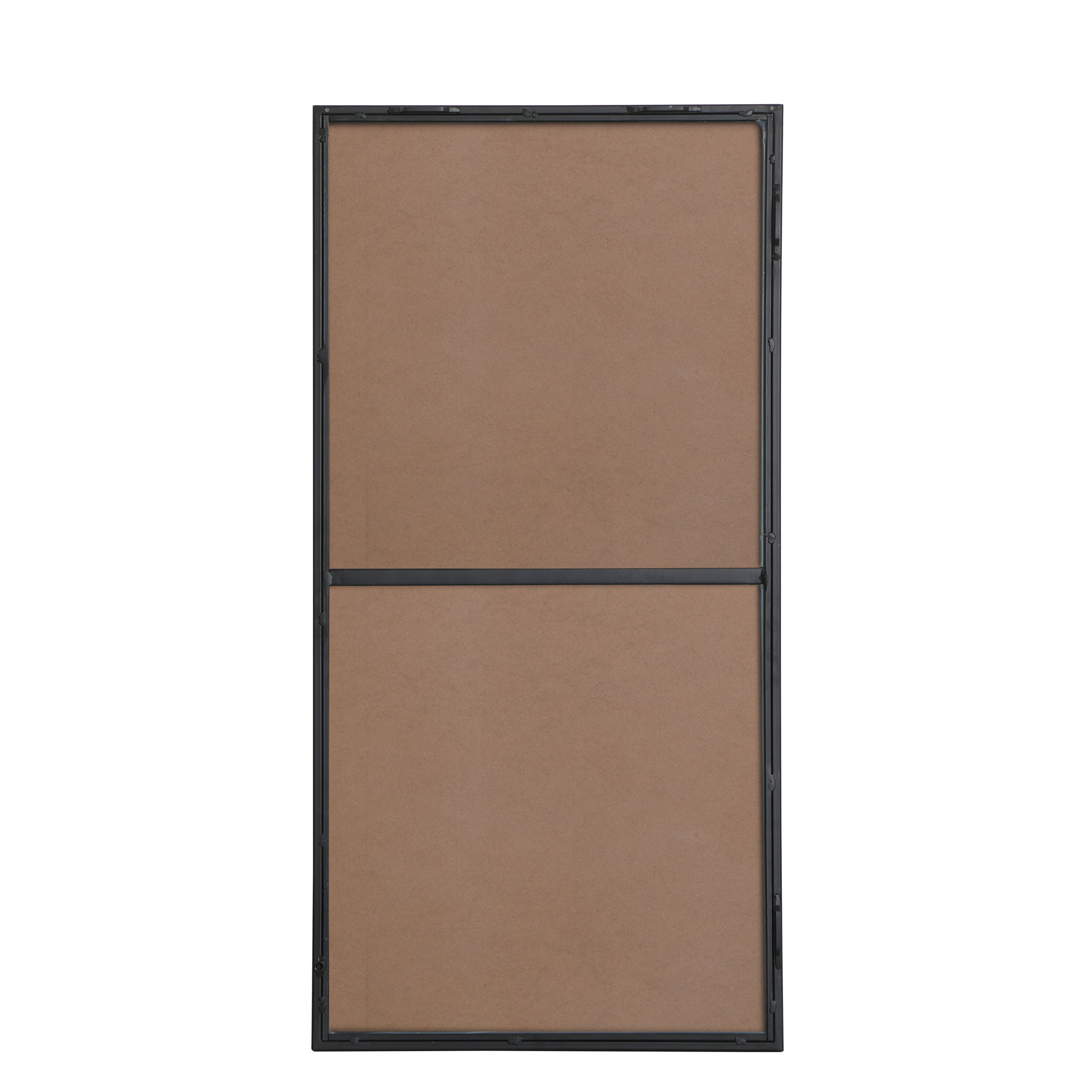 Sabine Metal Rectangle Wall Mirror, 36" x 18", Black