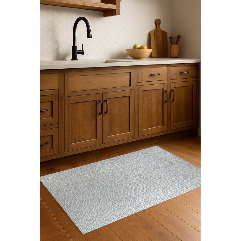 Tapis de cuisine Twinkle Splat, Rectangle 5 pi x 7 pi, Bleu ardoise