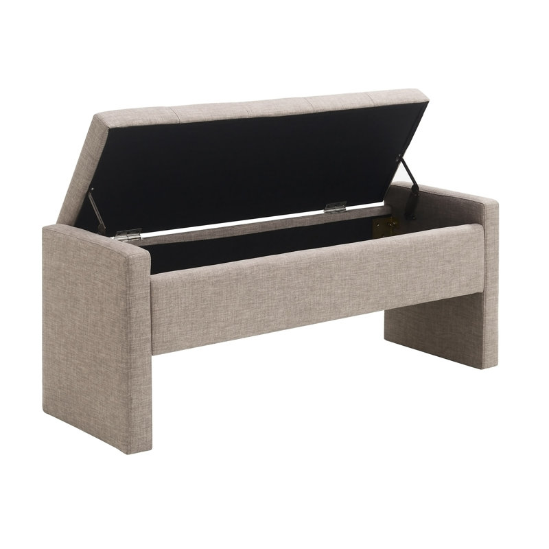 Modern Bed End Bench with Storage,Upholstered Large Foot Rest Stool, Comfy Window Vanity Bench for Living Room,Bedroom,Dorm,Coffee Table,Linen