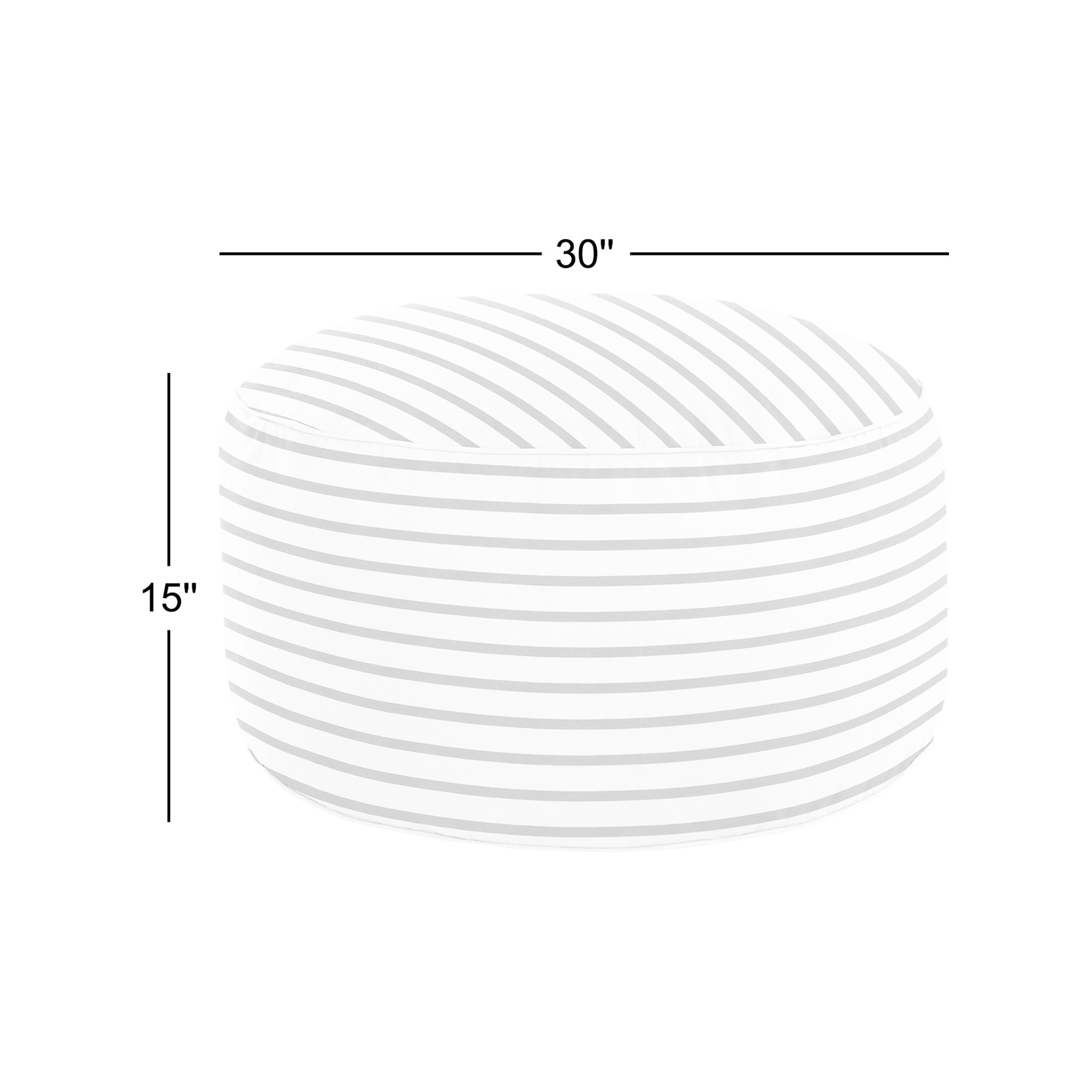Moseley Round Upholstered Outdoor Ottoman