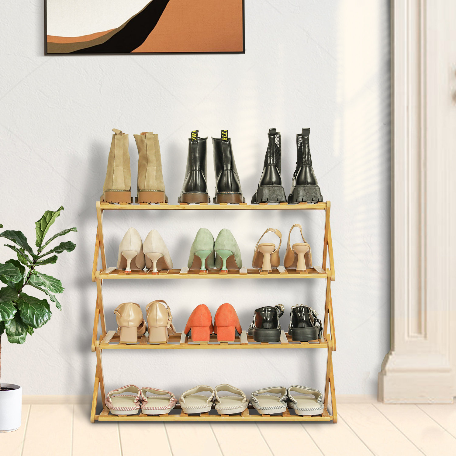 https://assets.wfcdn.com/im/24062576/compr-r85/2021/202123042/4-tiers-16-pairs-bamboo-folding-shoe-rack-storage-organizer-stand-for-entryway-installation-free.jpg