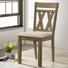 Ensemble de 2 chaises d'appoint rembourrées en bois Bruun (ensemble de 2)