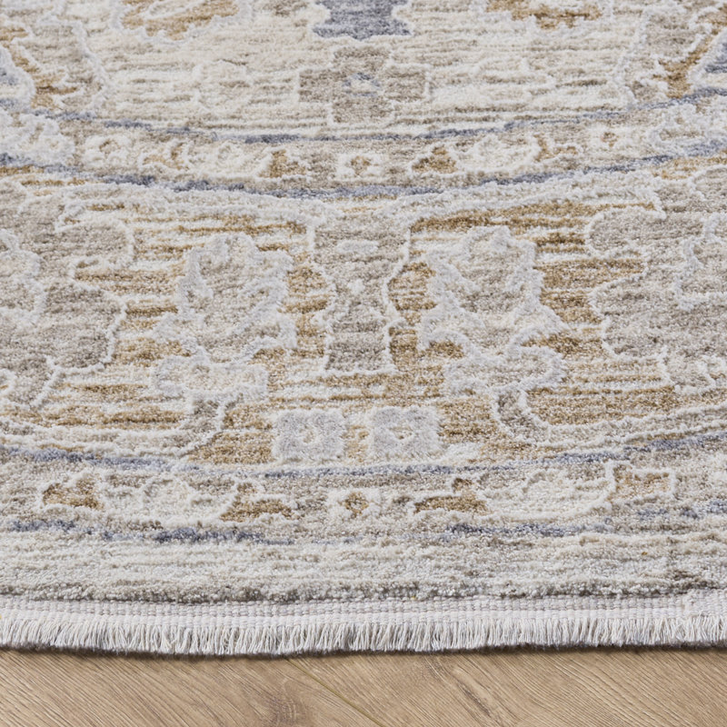 Kendal Performance Oriental Indoor Rug, Round 6'7"