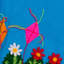 Suspension murale une journée de printemps par leonor quispe