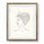 Papier avec cadre noyer