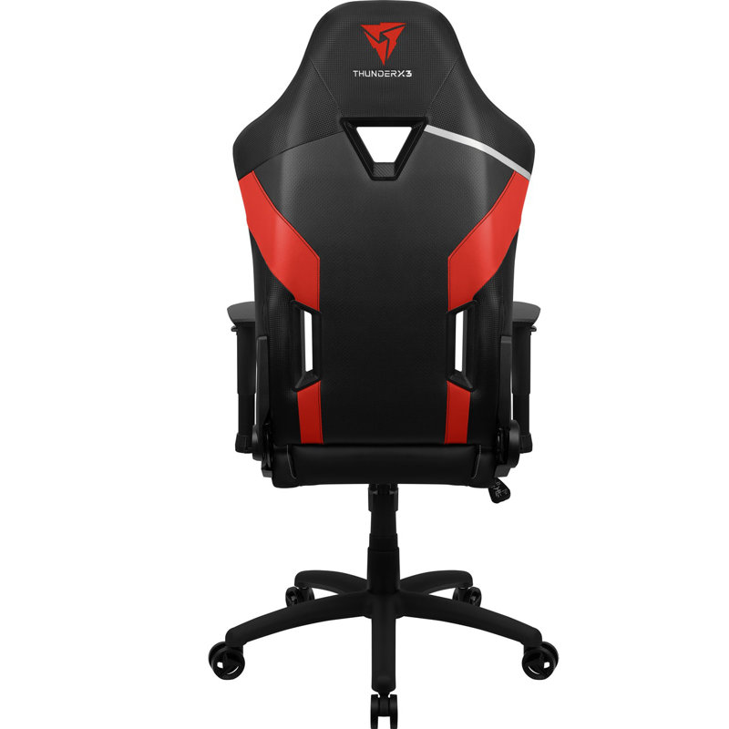 ThunderX3 Adjustable Reclining Ergonomic Swiveling PC & Racing Game Chair in Red/Black