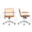 Chaise de bureau en cuir Carli-1779174991