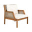 Fauteuils club d'extérieur en bois d'acacia avec coussins Rockmaster