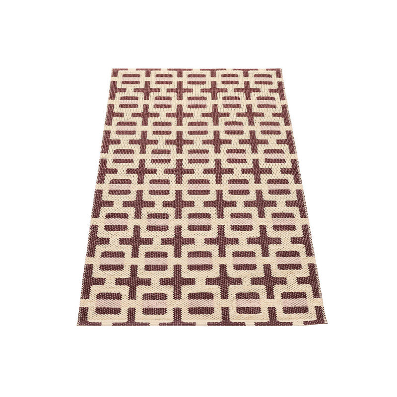 Rug TOM Leaf 2.25 X 4 Ft, Rectangle 2'3" x 3'11", Burgundy