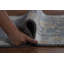 Tapis de couloir indien en laine ardoise Oushak 3 x 8