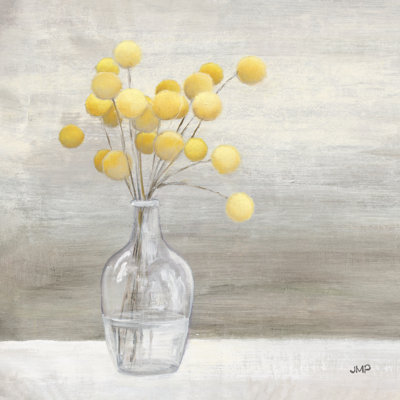 Cheerful Craspedia 1 Piece Wrapped Canvas Painting