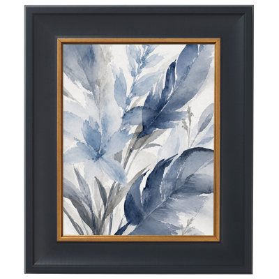 8 x 10 Picture Frame, Black Contemporary Style 285-1230, 2" MDF Moulding, Glass, Hanging Hardware