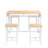 Bremer 4 - Person Four Leg Dining Set-29048383-29048379