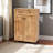 Chara 2-Inset Panel Door Oak Finish 5-Shelves Shoe Cabinet, 44.83" H X 30.33" W X 14.8" D