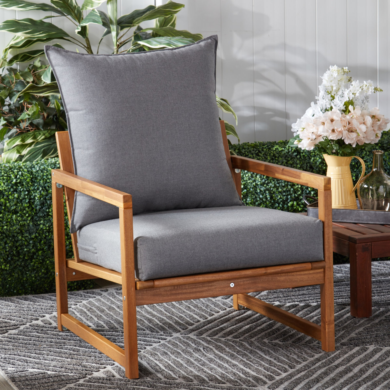 24" Sunbrella® Seat and Back Cushion, Cast Slate