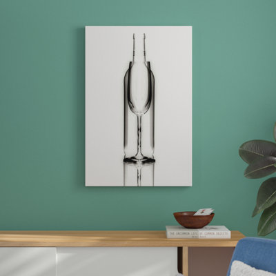« wine réflexions iii », reproduction d’impression sur toile tendue