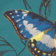 Blue Floral Velvet