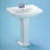 Clayton 34" Pedestal Bathroom Sink with Overflow