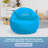 Monogrammed Cotton Bean Bag Chair | Filled w/Polystyrene Beads & CertiPUR Foam | Perfect for Teens & Adults-93819399-93819402-119880312