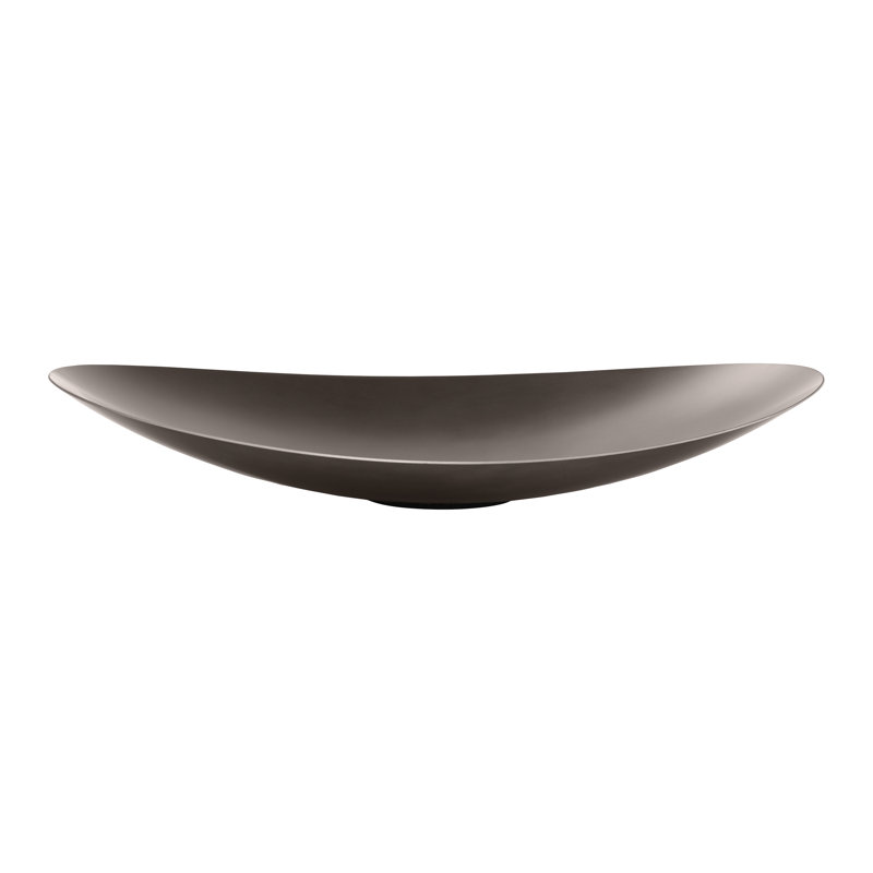 Ondea Stainless Steel Decorative Bowl, 2.76" H x 16.6" W x 13.78" D
