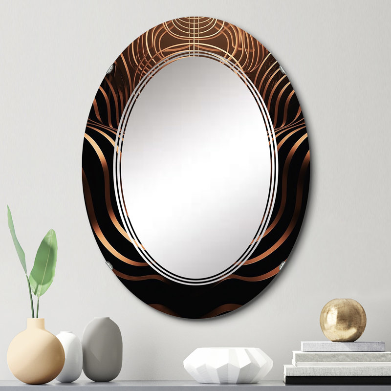 Miroir mural ovale, miroir décoratif décoratif - Barcia, 30 po x 20 po