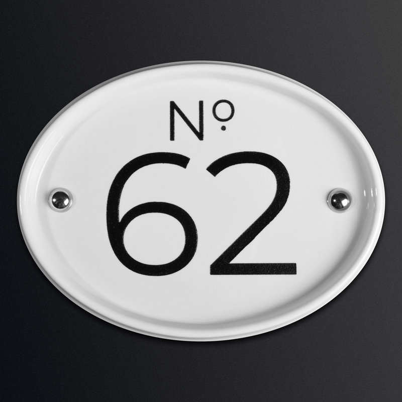 Merrifield 1-Line Wall Address Plaque, Yes