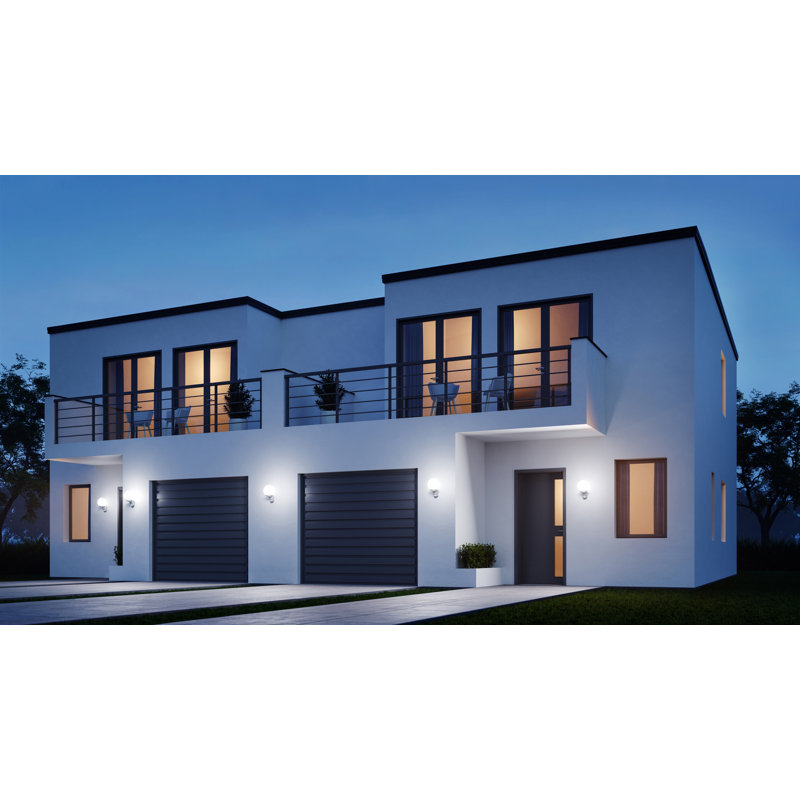 Classic Outdoor Globe Wall Light L 585 S with Motion Sensor E27 Flush Mount, Anthracite