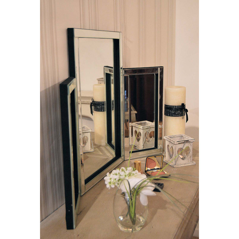 Mccartney Glass Flat Floor Mirror, Silver