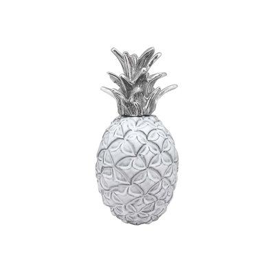 Palmy Nights Ceramic Pineapple Sculpture