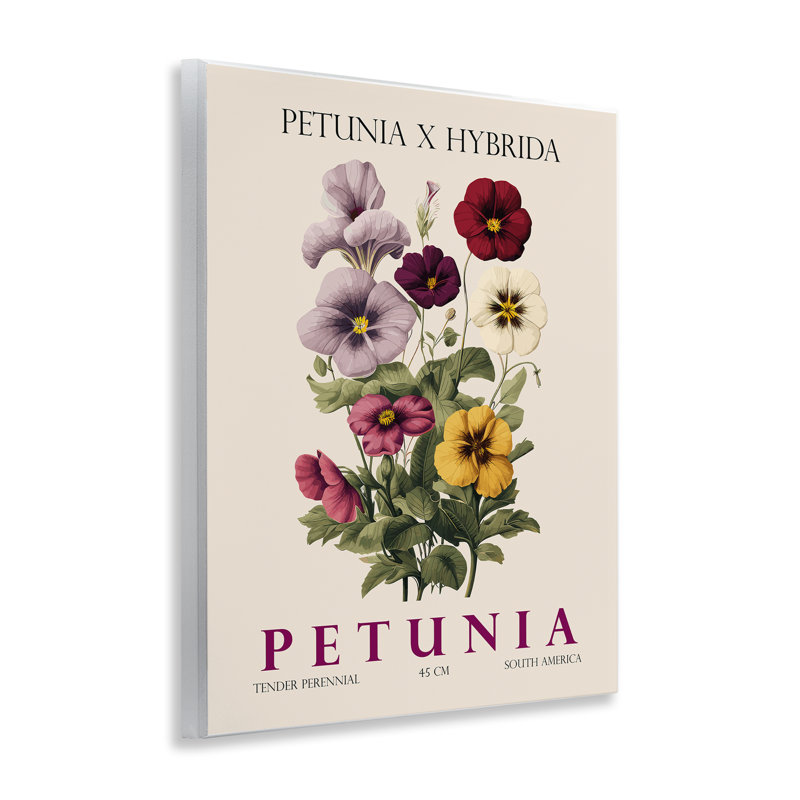 Natural Petunia Bundle Wall Plaque, design by Christopher Giampietro