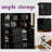 72" Book Cabinet Storage Bookcase With Drawers And Glass-649903210