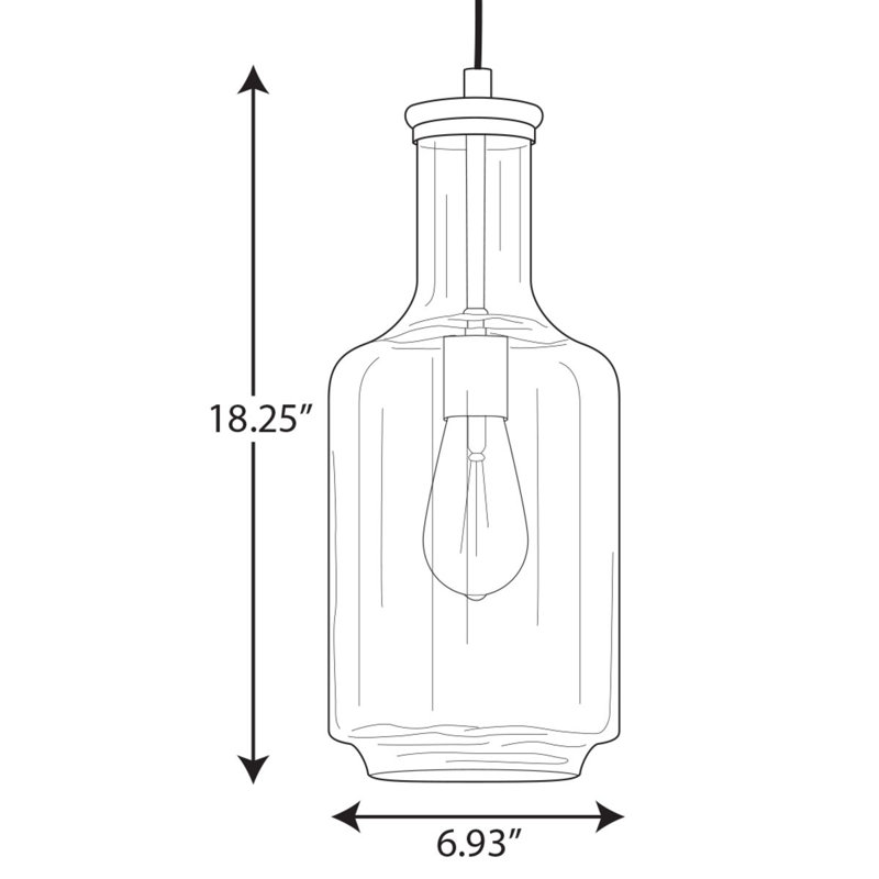 Luminaire suspendu cylindrique à 1 lumière Longmeadow, Argent