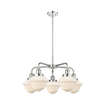 Grourke 5 - Light Glass Dimmable Chandelier
