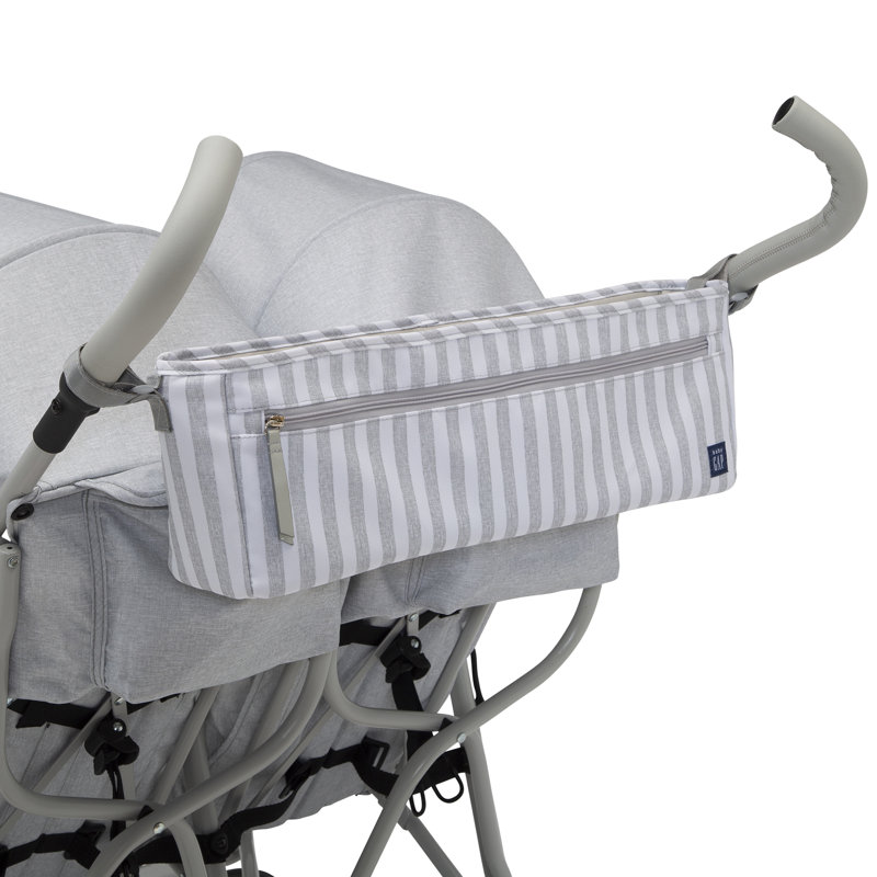 Babygap by Delta Children Classic Side-by-side Double Stroller, Gray